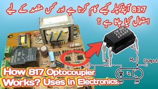 How 817 Optocoupler Works in Electronics How to use Advantages over BJT Transistor [upl. by Ruvolo441]