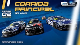 STOCK CAR 2024 AO VIVO  2ª ETAPA  CORRIDA PRINCIPAL  VELOCITTA SP [upl. by Colston]