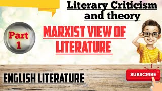 Marxism  Marxist view of Literature  Literary Criticism and theory  avinashdadwal [upl. by Tarsuss972]