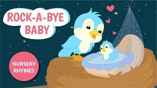 RockABye Baby On The Tree Top with Lyrics  Lullaby For Babies To Go To Sleep  Bedtime Songs [upl. by Nala305]