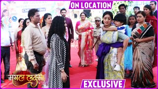 Mangal Lakshmi On Location Mangal Ne Bacchyai Dhruv Ki Jaan Parents Ne Kaha Mangal Ko Hero [upl. by Airbmat164]