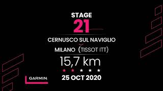 Video Percorso Giro dItalia 2020  Stage 21 [upl. by Bray]