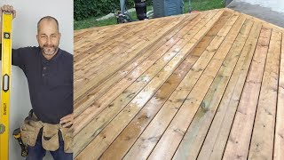 DIY DECK Part 5  Laying Deckboards [upl. by Arykat]