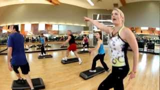 Step Class at LA Fitness [upl. by Lenard606]