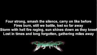 DragonForce  A Flame For Freedom  Lyrics on screen  HD [upl. by Neetsyrk134]