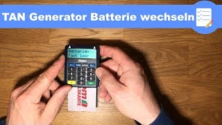 Online Banking TAN Generator Batterie wechseln Sparkasse Kobil  Anleitung deutsch [upl. by Aicilra701]