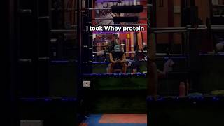 Whey protein one month effect💪 protein wheyprotein musclebuilding workout gym transformation [upl. by Fablan]