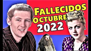 Famosos Fallecidos en Octubre del 2022 [upl. by Wilt999]