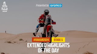 Extended highlights of Stage 5 presented by Aramco  Dakar2024 [upl. by Ludwig]