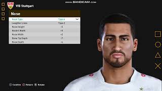 PES 2021 How to create Josha Vagnoman 🇩🇪 Stuttgart [upl. by Manoop]