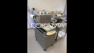 BOKAMA GS250 VAC  Zgrzewarka tacek TRAY SEALER Polski Produkt [upl. by Sucramrej]