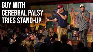 Guy With Cerebral Palsy Tries Standup  Adam Ray Comedy [upl. by Hselin]