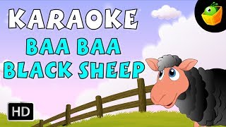 Baa Baa Black Sheep  Karaoke Version With Lyrics  CartoonAnimated English Nursery Rhymes For Kids [upl. by Akimet]