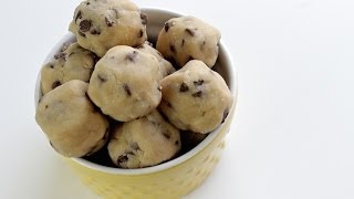 How To Make Cookie Dough Bites  No Bake Recipe amp 7 Ingredients ONLY [upl. by Nairrod919]