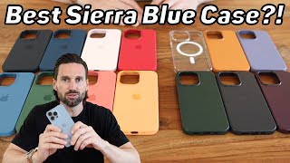 iPhone 13 Pro Sierra Blue  What is the BEST LEATHER and SILICONE Case [upl. by Ait]