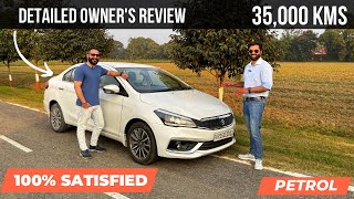 Maruti Suzuki Ciaz Long Term Ownership Review 35000 kms Is Really a Comfort Car in 2022  ciaz [upl. by Gona]