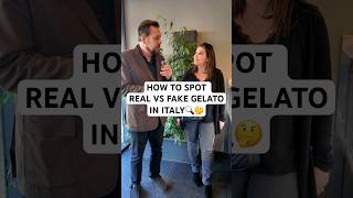 How to spot real vs fake gelato in Italy italy travel traveltips gelato [upl. by Ralyks]