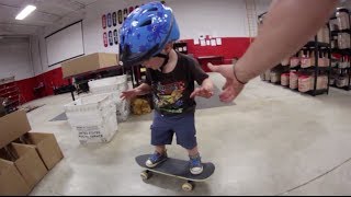 2 YEAR OLD SKATEBOARDER SHREDS [upl. by Kawasaki]