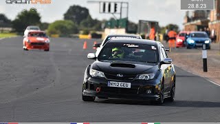 Subaru Impreza STi S206 NBR Making EVOs Nervous on Croft Trackday [upl. by Haniraz]