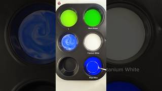 Liquid paint mixing asmr  Guess the final color ☺️ colormixing paintmixing asmr [upl. by Adniralc]