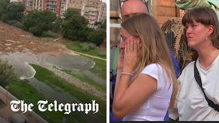 Spain flash floods Death toll rises as people remain trapped under wreckage [upl. by Marrilee]