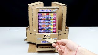 Wow Amazing DIY Vending Machine with 3 Different Taste Mentos at Home [upl. by Barnet530]