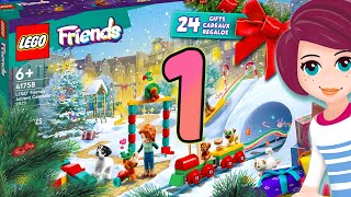 Its Christmas Ok not yet but we are COUNTING DOWN Day 1 Opening LEGO Friends Advent Calendar [upl. by Booze]