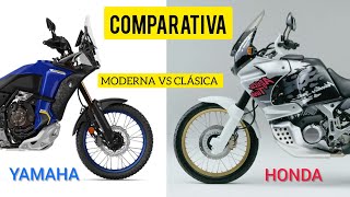 COMPARATIVA MOTOS TRAIL  MODERNA vs CLÁSICA  Tenere 700 world raid vs África Twin 750 [upl. by Mirna]