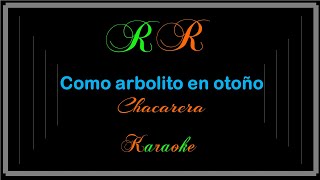 Como arbolito en otoño Karaoke [upl. by Htebzil]