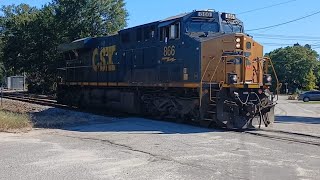 CSXT 866 runs the wye at Devine Jct Columbia SC [upl. by Meehaf]