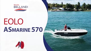 EOLO ASMARINE 570 con motore da 40 cavalli  Barca usata con guida senza patente  Lago di Garda [upl. by Atreb]