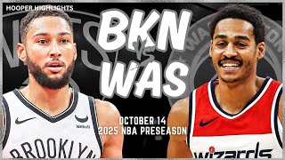 Brooklyn Nets vs Washington Wizards Full Game Highlights  Oct 14  202425 NBA Preseason [upl. by Lledra]