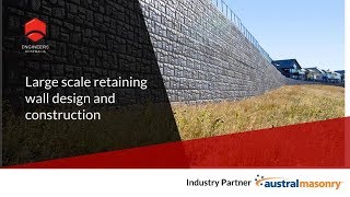 Large Scale Retaining Wall Design amp Construction [upl. by Aennaej]