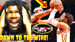 WILD PLAYOFFS LIKE ENDING IN THE PRESEASON HAWKS VS PACERS PRESEASON HIGHLIGHTS REACTION 2024 [upl. by Aisatan]