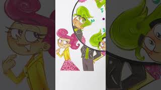 Guess real face of Cosmo  the fairly odd parents puzzle shorts art thefairlyoddparents [upl. by Ahsei50]