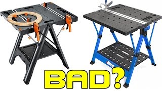 WORX VS KREG Folding Work Table Review  One WINNER One LOSER🌟 [upl. by Jary]