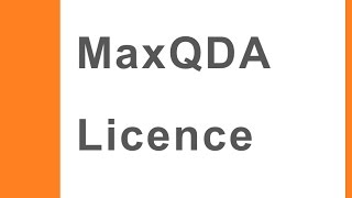 MaxQDA Transfer Licence [upl. by Irab]