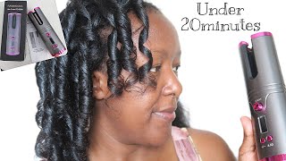 CORDLESS AUTOMATIC HAIR CURLER on AFRICAN NATURAL HAIR [upl. by Whitson]