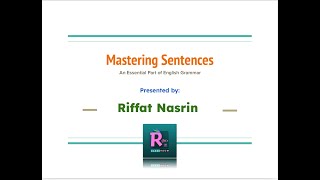 Mastering sentences  Subject Object Types of Sentences  English Grammar I Riffats Classroom [upl. by Agnesse]