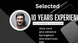 java microservice telephonic interview of 10 years experienced [upl. by Tillo]