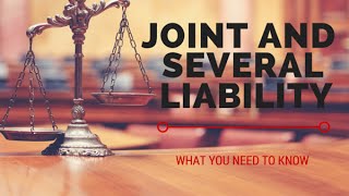 What is Joint and Several Liability [upl. by Arinay603]