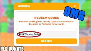 ALL 2024 PLS DONATE CODES [upl. by Droffig]