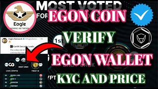 Eagle Verify By Certik। Eagle Withdraw Bulk Miner। Eagle Network Presale Last। Egon New Update। [upl. by Lonny]