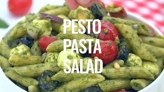 Pesto Pasta Salad Recipe Video [upl. by Iveel]