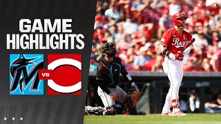 Marlins vs Reds Game Highlights 71324  MLB Highlights [upl. by Springer]