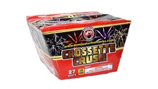 CROSSETTE CRUSH 25 SHOT  DOMINATOR FIREWORKS  DM587 [upl. by Dyl116]