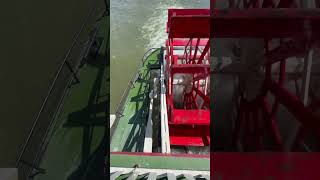 Steamboat Paddlewheel in Action [upl. by Engamrahc]