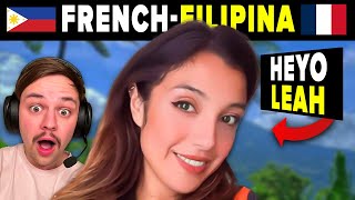 This FrenchFilipina Speaks FLUENT TAGALOG HeyoLeah [upl. by Ailana]