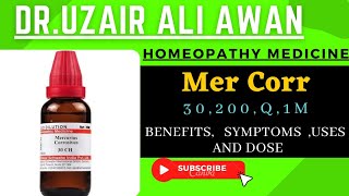 Merc cor Homeopathic medicine Mercurius Corrosivus 30 200 1m Q homeopathy medicine Benefits [upl. by Nazler]