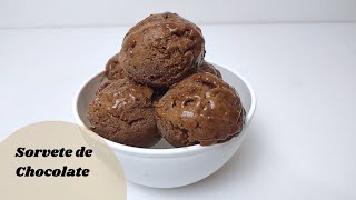 SORVETE DE CHOCOLATE SAUDÁVEL [upl. by Ahsiekan]